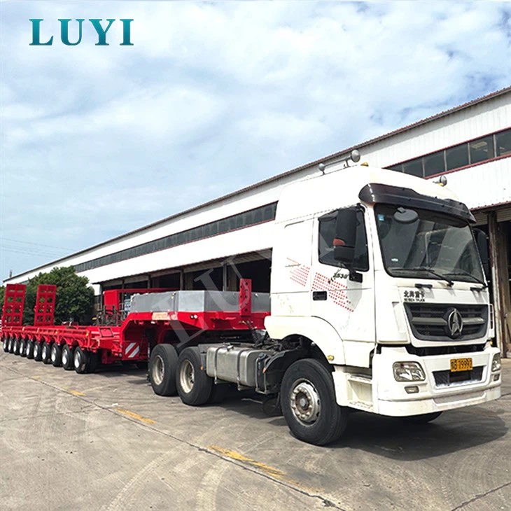 10-осовинска ниска приколица са рампом