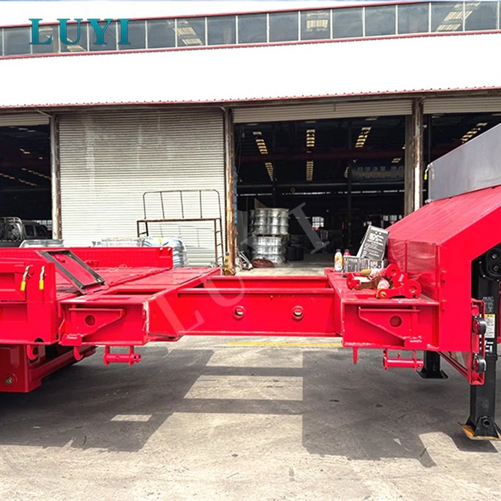 10 Axles Low Bed Trailer With Ramp price