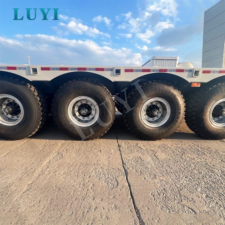 4‑Axle Extendable Pull‑out Low Bed Semi Trailer factory