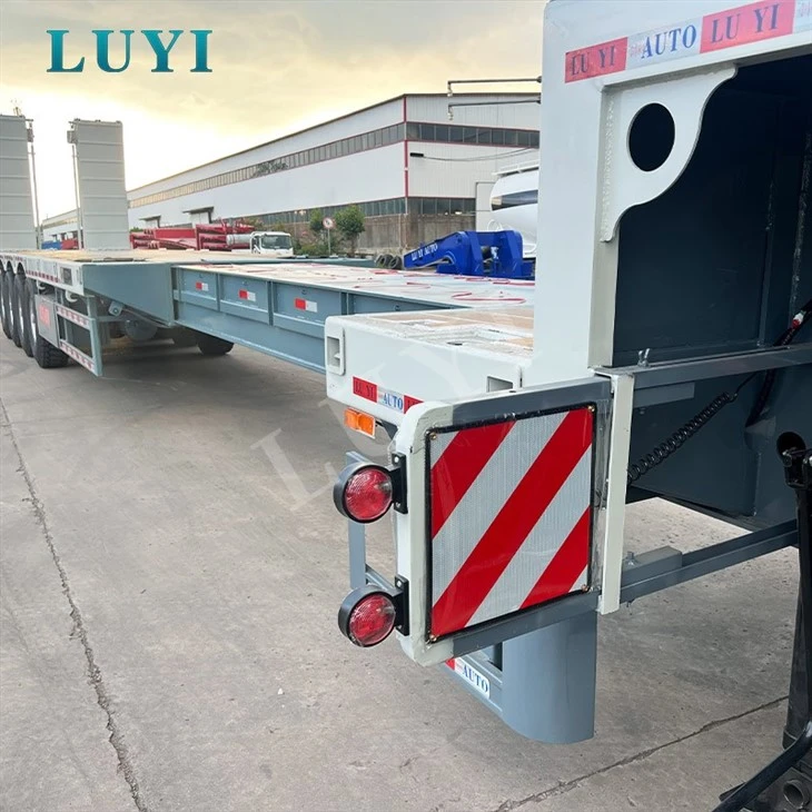 4‑Axle Extendable Pull‑out Low Bed Semi Trailer high quality