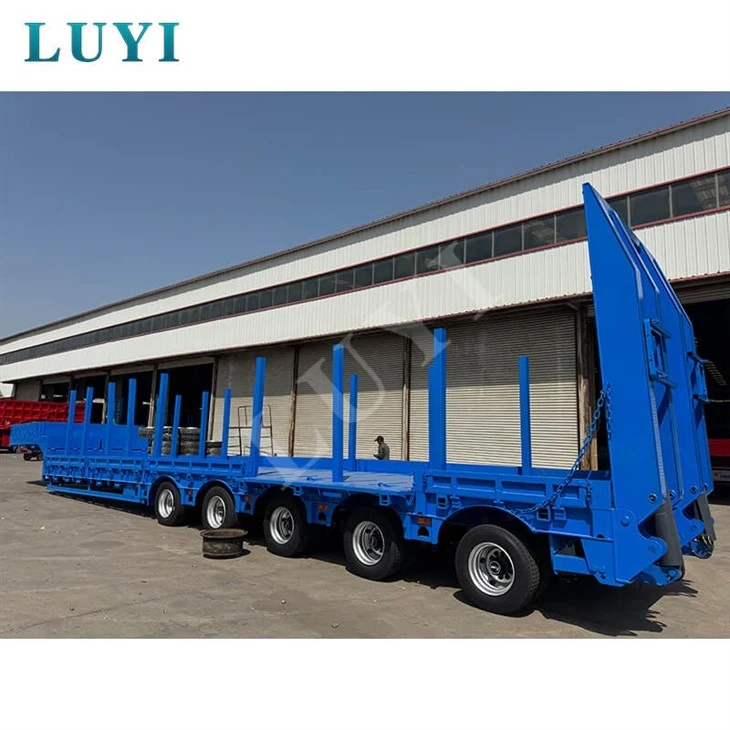 60-ton Heavy-duty Low-bed Truck, Retractable Low-bed Semi-trailer best 60-ton Heavy-duty Low-bed Truck, Retractable Low-bed Semi-trailer best