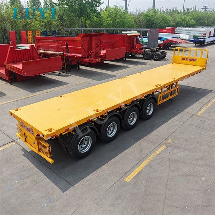 Heavy Duty 4 Axle 80T Flatbed Trailer suppliers Heavy Duty 4 Axle 80T Flatbed Trailer suppliers