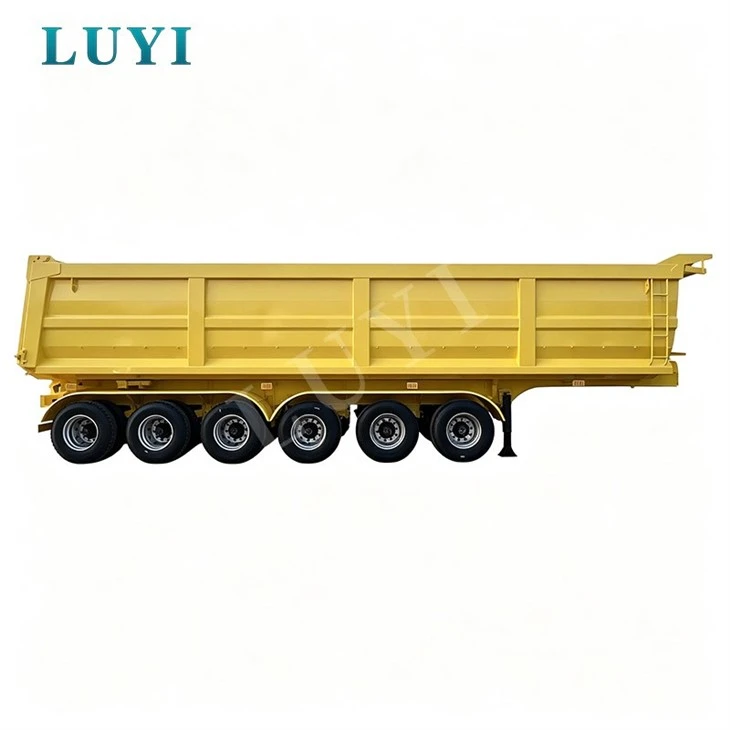 Reliable 6 Axle Rear Tipping Semi Trailer For Quarry Material Transport best Reliable 6 Axle Rear Tipping Semi Trailer For Quarry Material Transport best