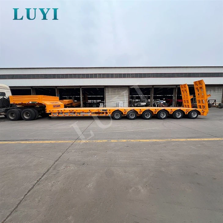 Six Axle Extendable Low Platform Trailer suppliers