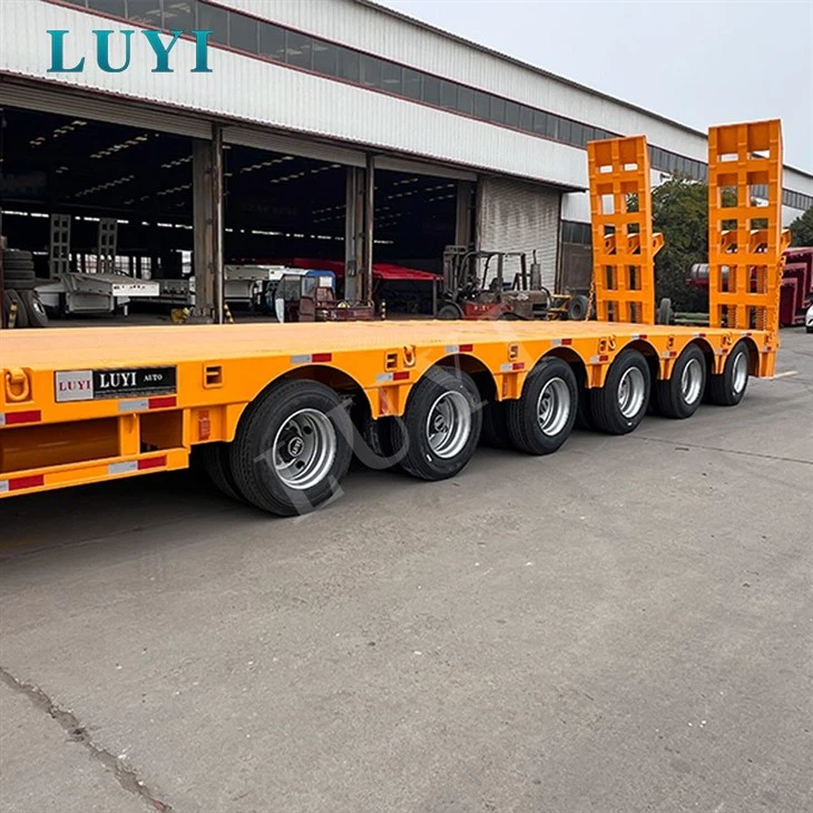 Six Axle Extendable Low Platform Trailer factory